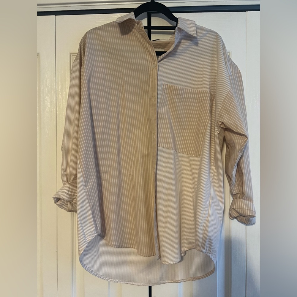 Abercrombie Oversized Poplin Shirt.